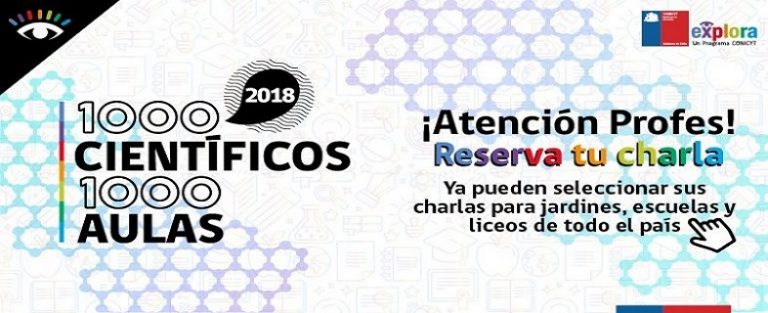 Docentes ya pueden reservar sus charlas para 1000 científicos 1000 aulas 2018