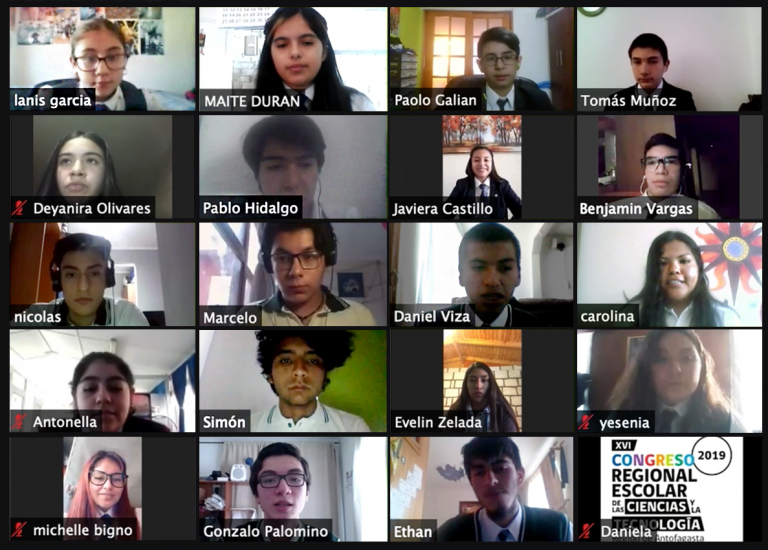 ESTUDIANTES EXPONEN DE MANERA ONLINE EN INÉDITO CONGRESO REGIONAL ESCOLAR DE LAS CIENCIAS Y LA TECNOLOGÍA