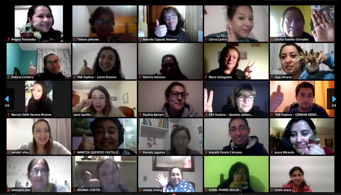 Profesionales y técnicas en educación parvularia participan en programa que incentiva la indagación científica en niños y niñas