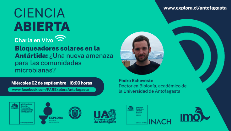 Charla en vivo: “Bloqueadores solares en la Antártida: ¿una nueva amenaza para las comunidades microbianas?”