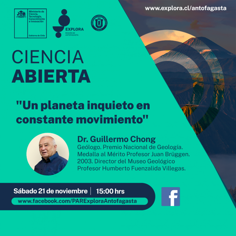 Dr. Guillermo Chong dictó charla en vivo acerca de la Tierra y sus sorprendentes características