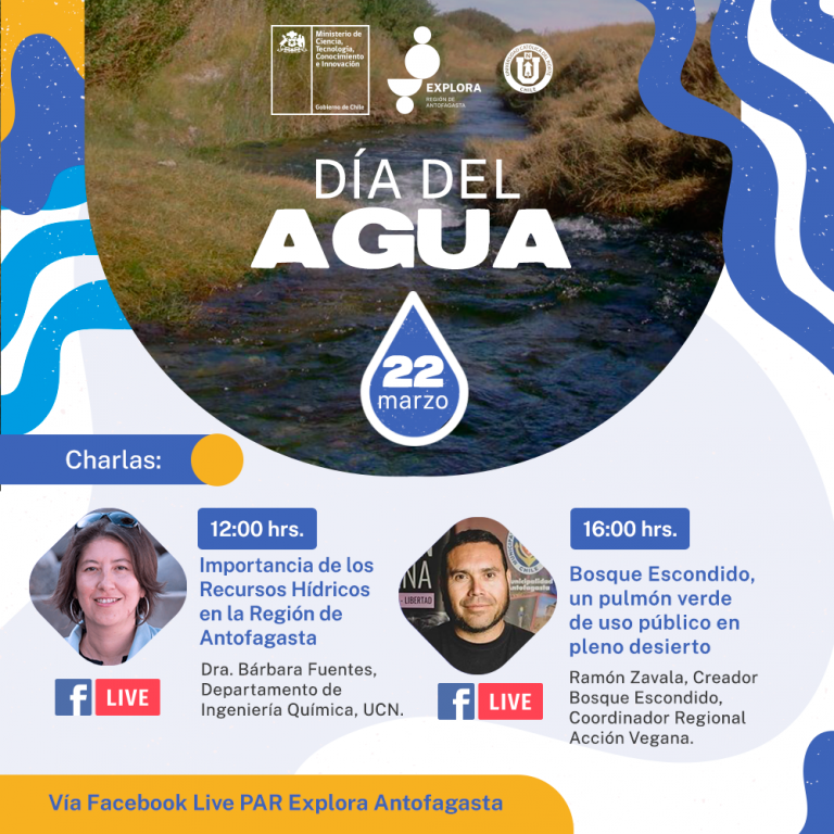 Explora Región de Antofagasta invita a conmemorar el Día Mundial del Agua generando conciencia sobre los recursos hídricos