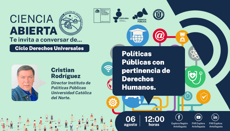 Segundo ciclo de Ciencia Abierta finalizará con charla sobre políticas públicas enfocadas en derechos humanos