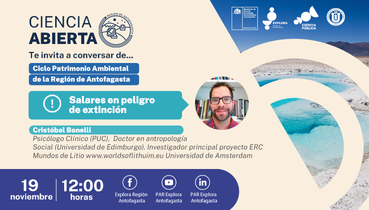 CIENCIA ABIERTA INICIA QUINTO CICLO DEDICADO A LA IMPORTANCIA DEL PATRIMONIO AMBIENTAL DE LA REGIÓN DE ANTOFAGASTA