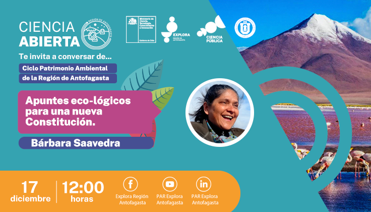 ‘’Apuntes eco-lógicos para una nueva constitución’’ será la próxima charla de  Ciencia Abierta