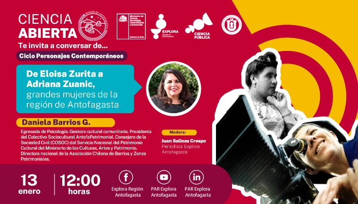 Mujeres y patrimonio serán las temáticas de las nuevas charlas en Ciencia Abierta