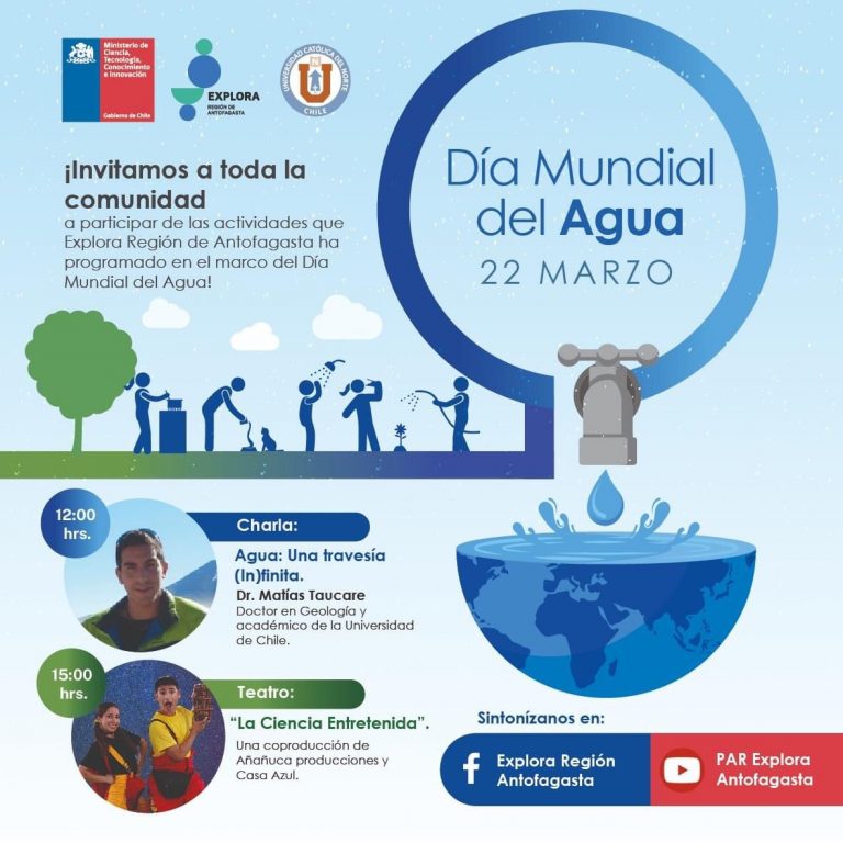 Explora Antofagasta invita a conmemorar el Día mundial del agua con actividades online