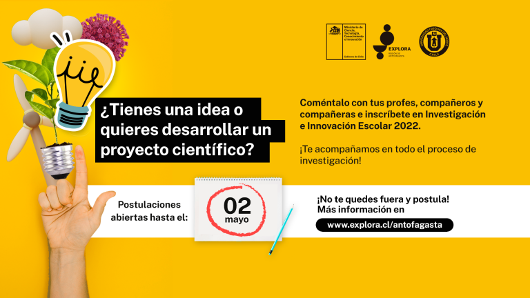 Extienden plazo para que estudiantes se inscriban en Investigación e Innovación Escolar 2022