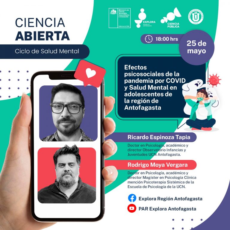 Ciencia Abierta continúa ciclo de charlas sobre salud mental de Explora Antofagasta