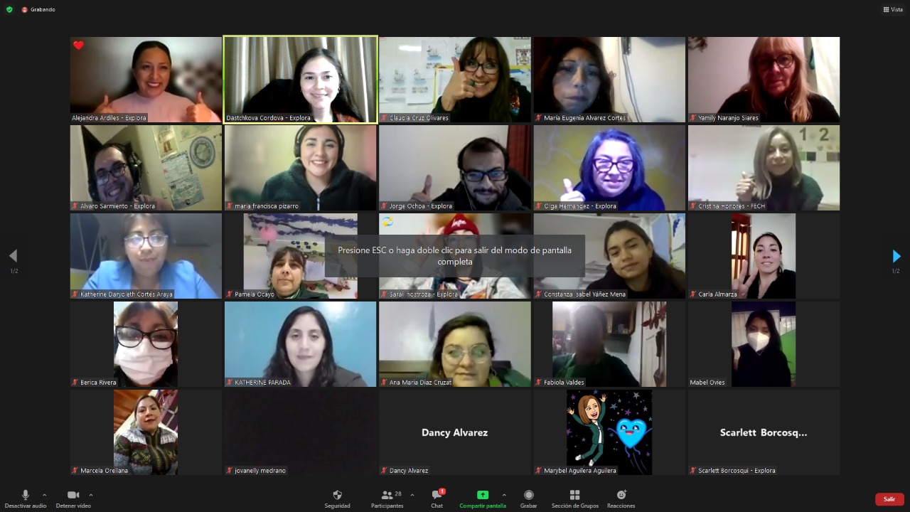 Educadoras y técnicos en párvulos de la región desarrollan competencias empleando la ciencia en la región