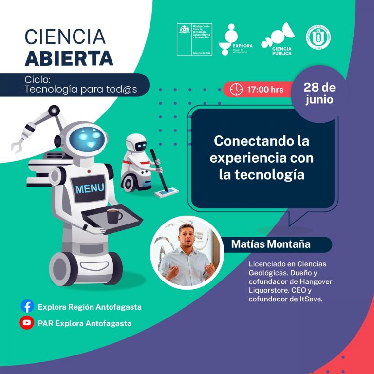 Emprendedor antofagastino dictará charla sobre innovación tecnológica en ciclo de Explora Antofagasta