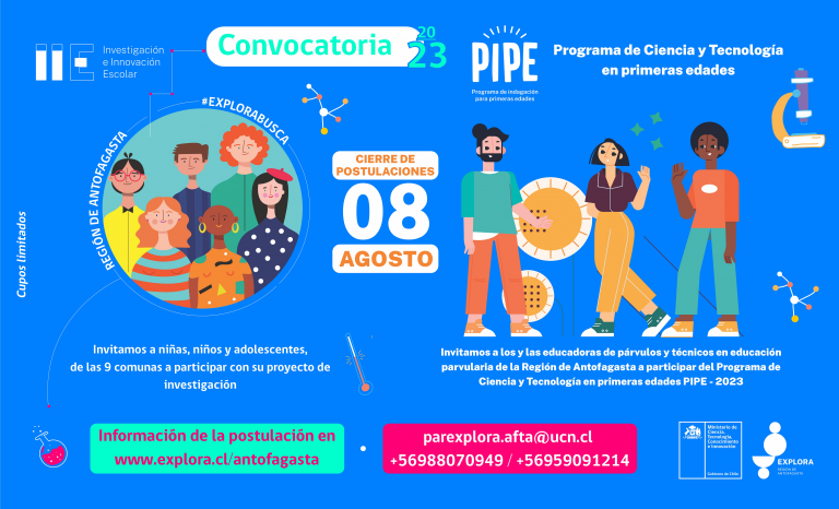 PAR Explora Antofagasta invita a las comunidades educativas de la región a participar en sus convocatorias 2023