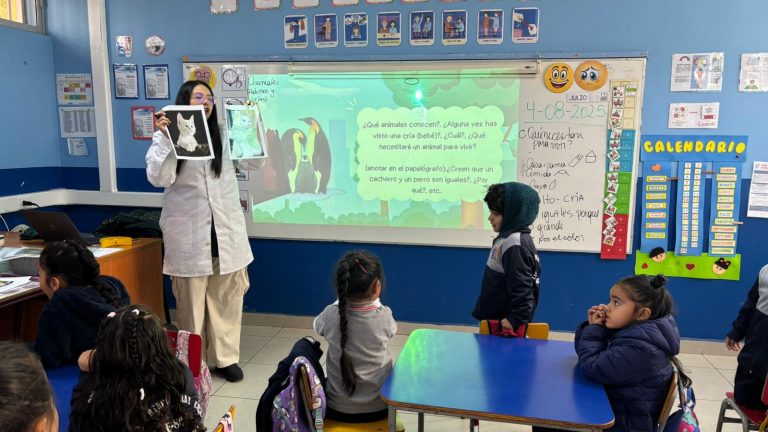 Niños y niñas de la Escuela Arturo Prat Chacón E-80 aprenden sobre el cuidado de los animales mediante metodología PIPE