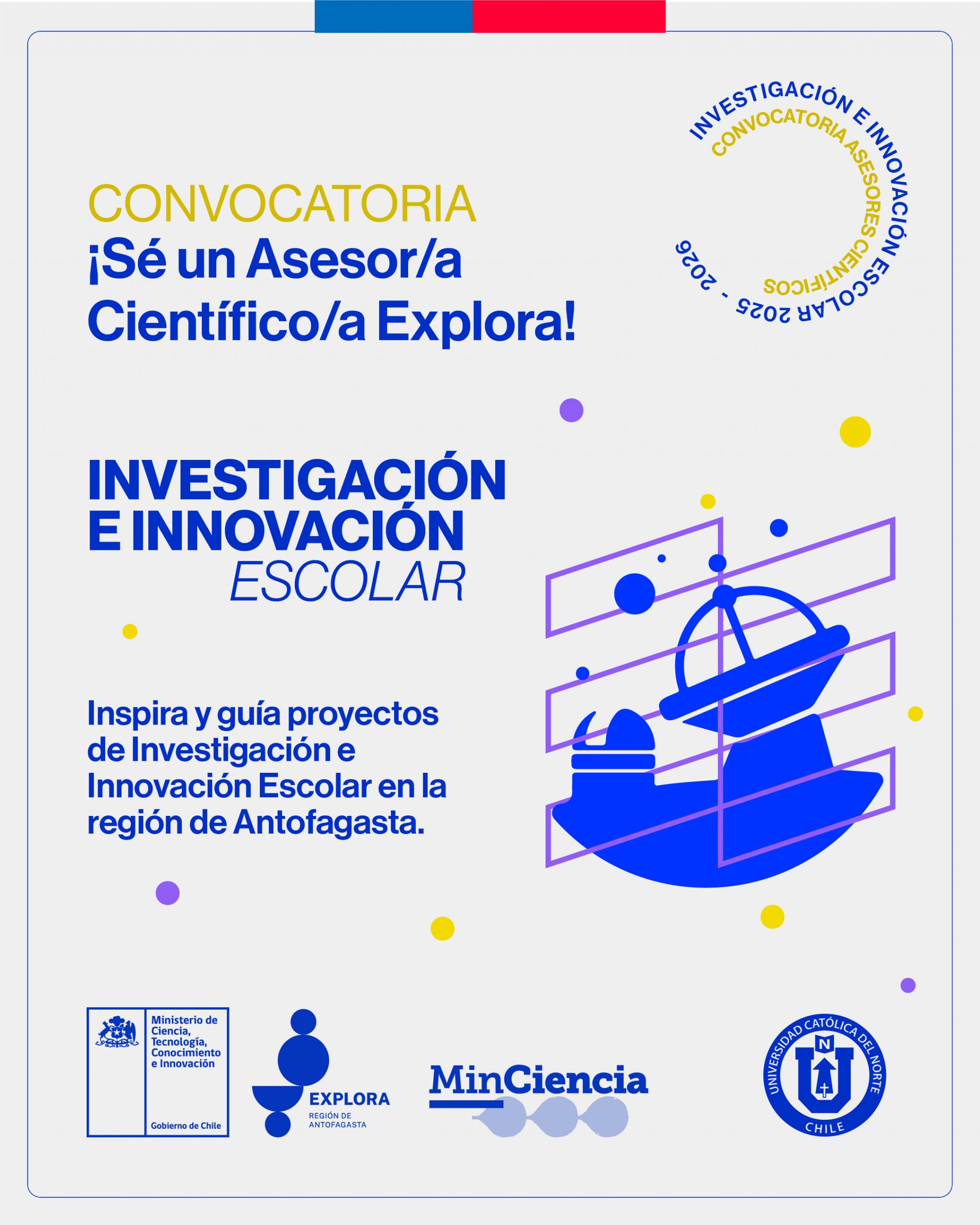 Conecta tu conocimiento con nuevas generaciones: Convocatoria abierta para Asesores/as Científicos