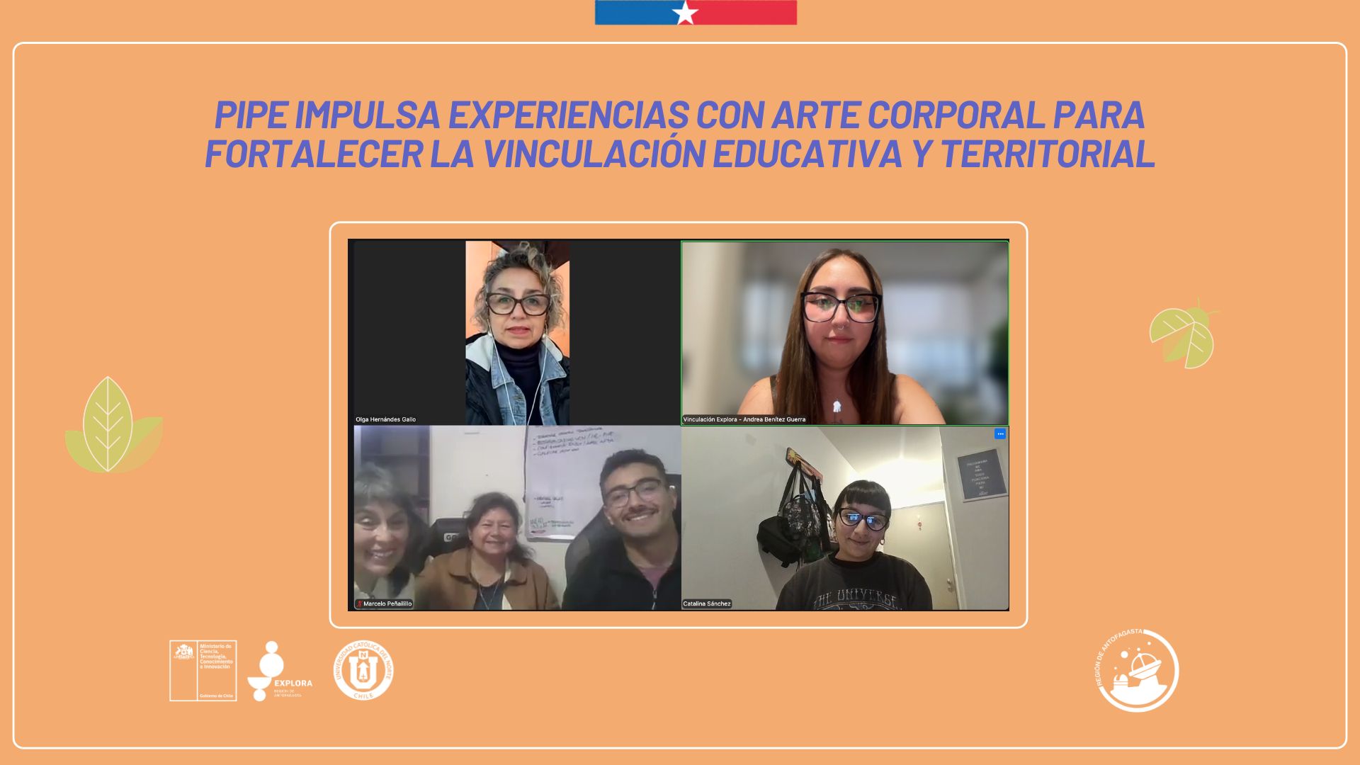 PIPE impulsa experiencias con arte corporal para fortalecer la vinculación educativa y territorial