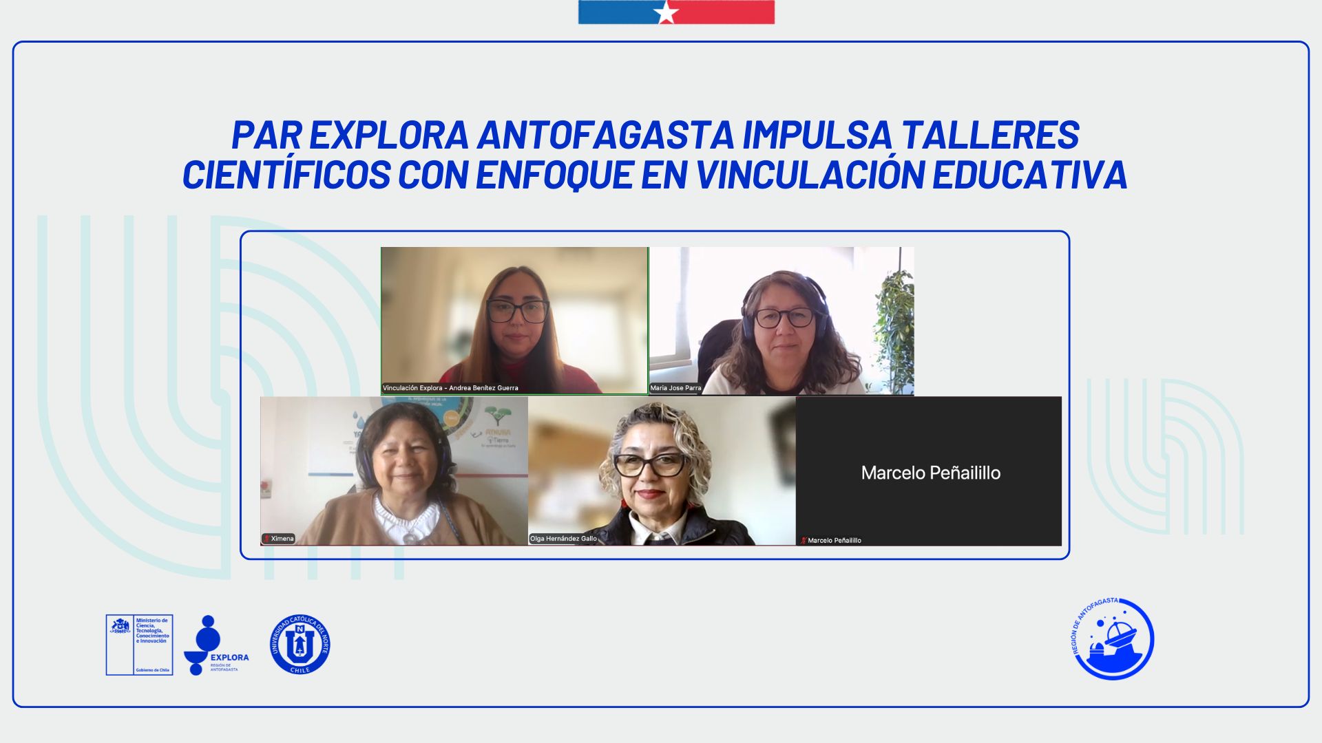 PAR Explora Antofagasta impulsa talleres científicos con enfoque en vinculación educativa