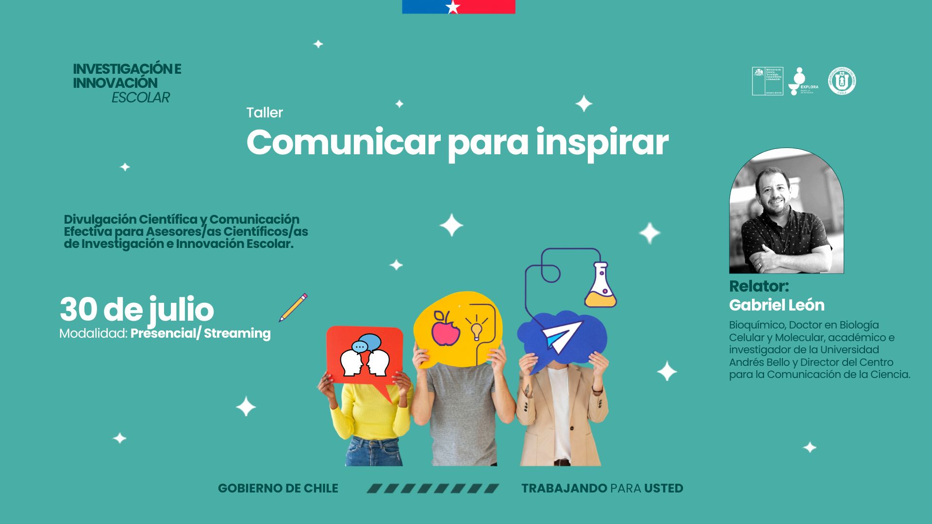 PAR Explora Antofagasta invita a fortalecer la divulgación científica con taller dirigido a actores del ecosistema CTCI