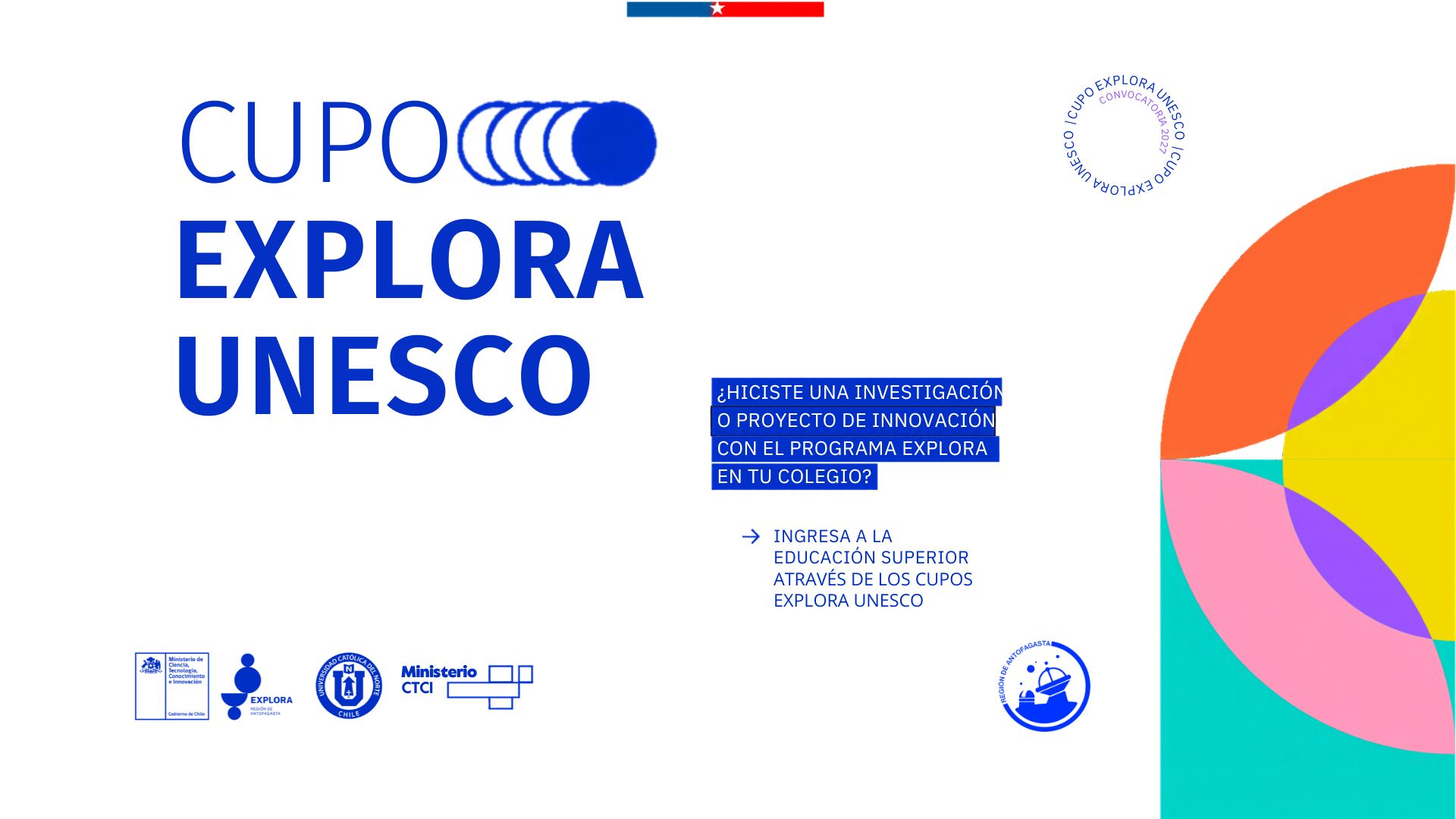 Abren postulaciones al Cupo Explora UNESCO 2027 para estudiantes con trayectoria científica escolar