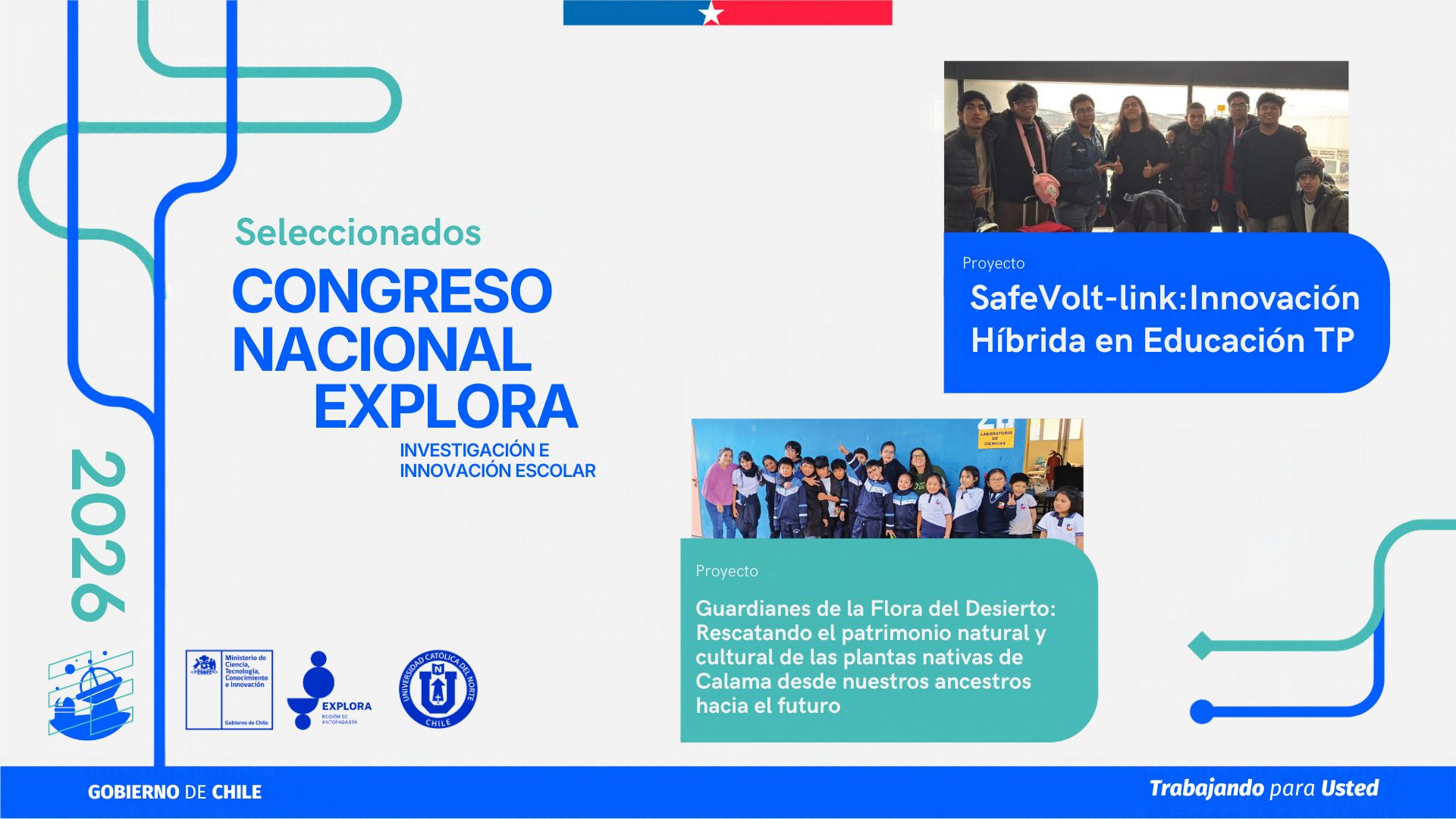 Dos establecimientos de Calama representarán a la Región de Antofagasta en el Congreso Nacional de Investigación e Innovación Escolar
