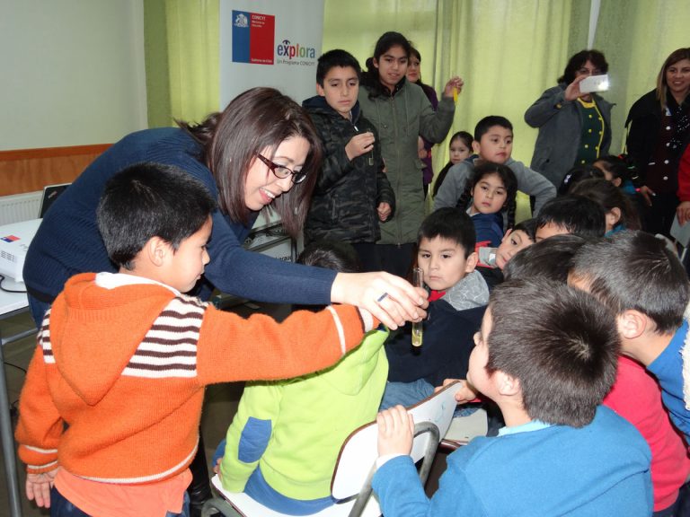 Escolares de zonas rurales de Ercilla y Cunco conocen la magia de la química