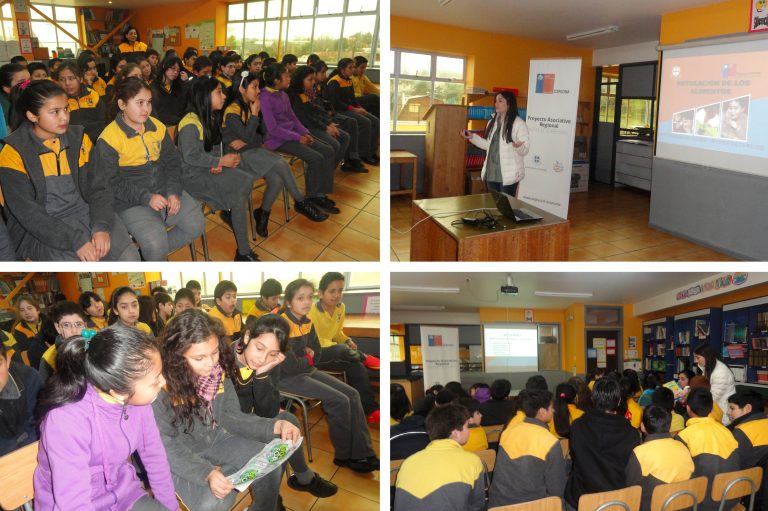 Estudiantes de la Escuela Araucanía de Labranza aprendieron sobre etiquetado de alimentos