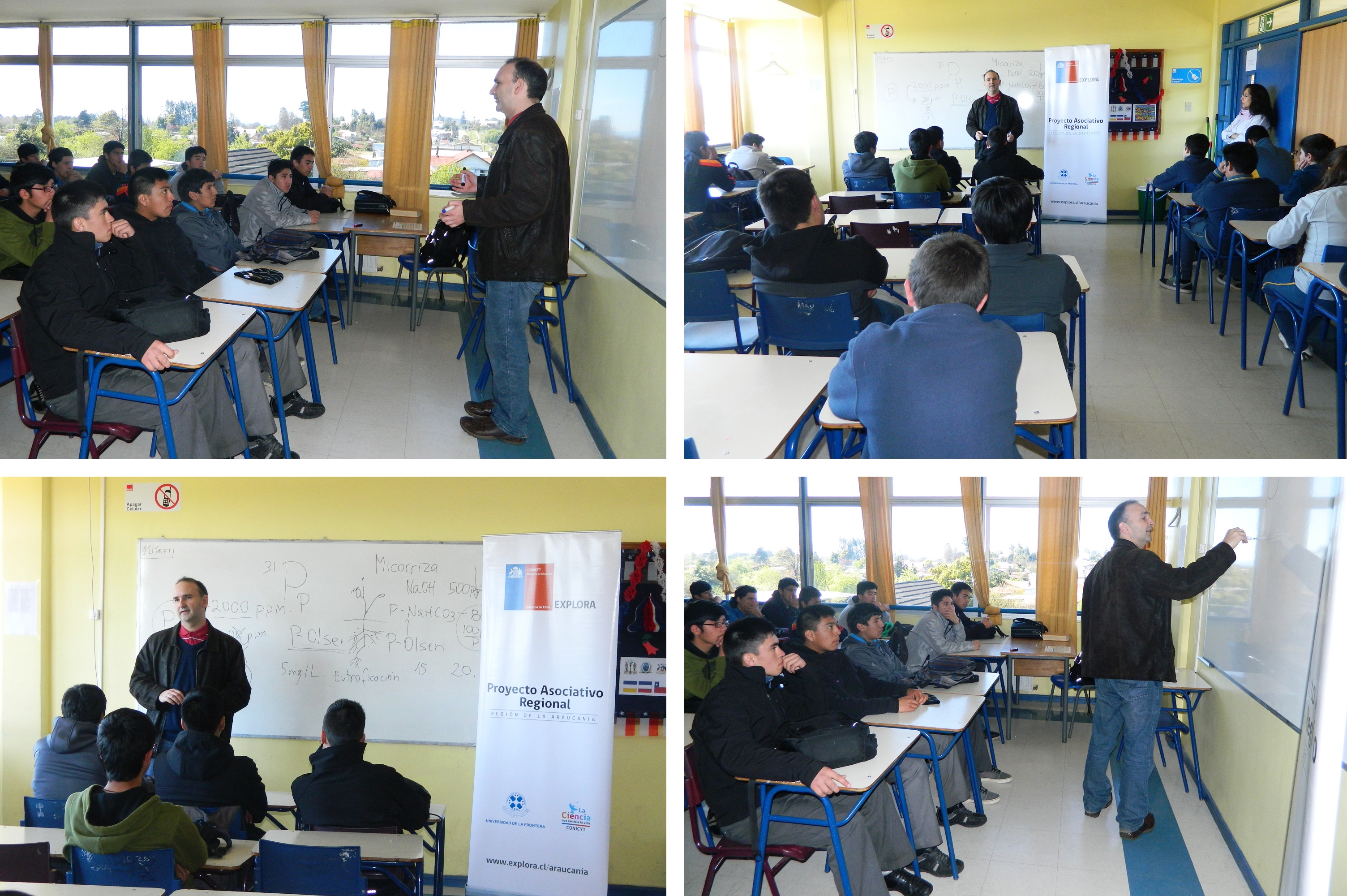 Investigador comparte sus conocimientos y experiencias con estudiantes de Pitrufquén
