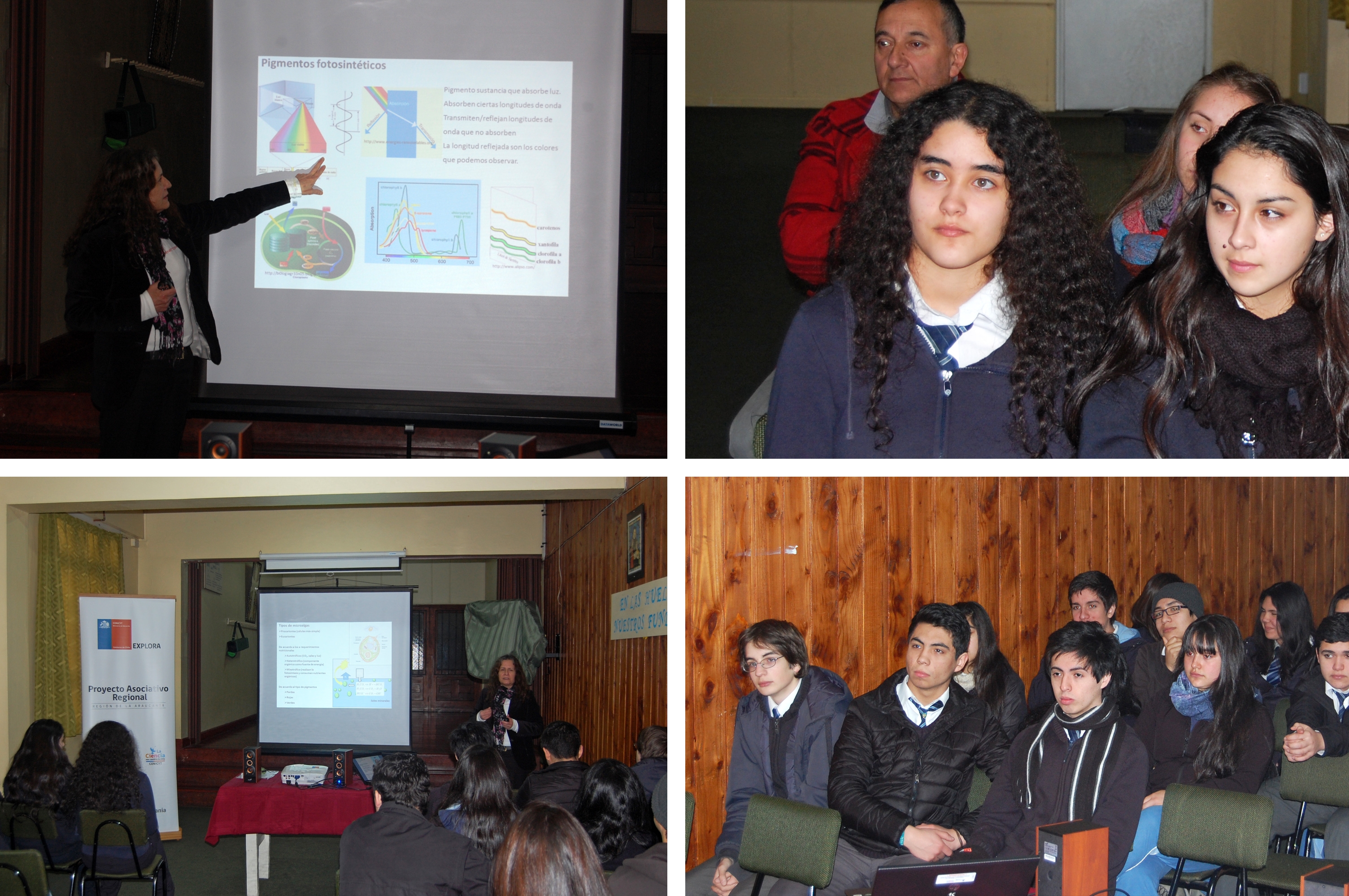 Los beneficios del cultivo de las microalgas conocieron estudiantes del Colegio Santa Cruz