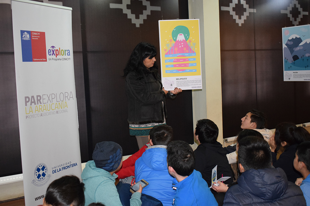 A través de la ilustración estudiantes conocen las 32 comunas de La Araucanía