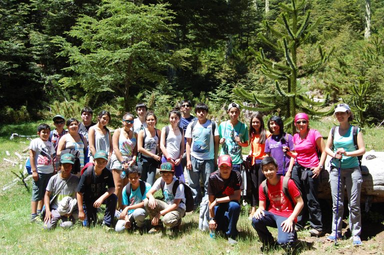 Escolares tuvieron un encuentro con la naturaleza en excursión en Reserva Malalcahuello