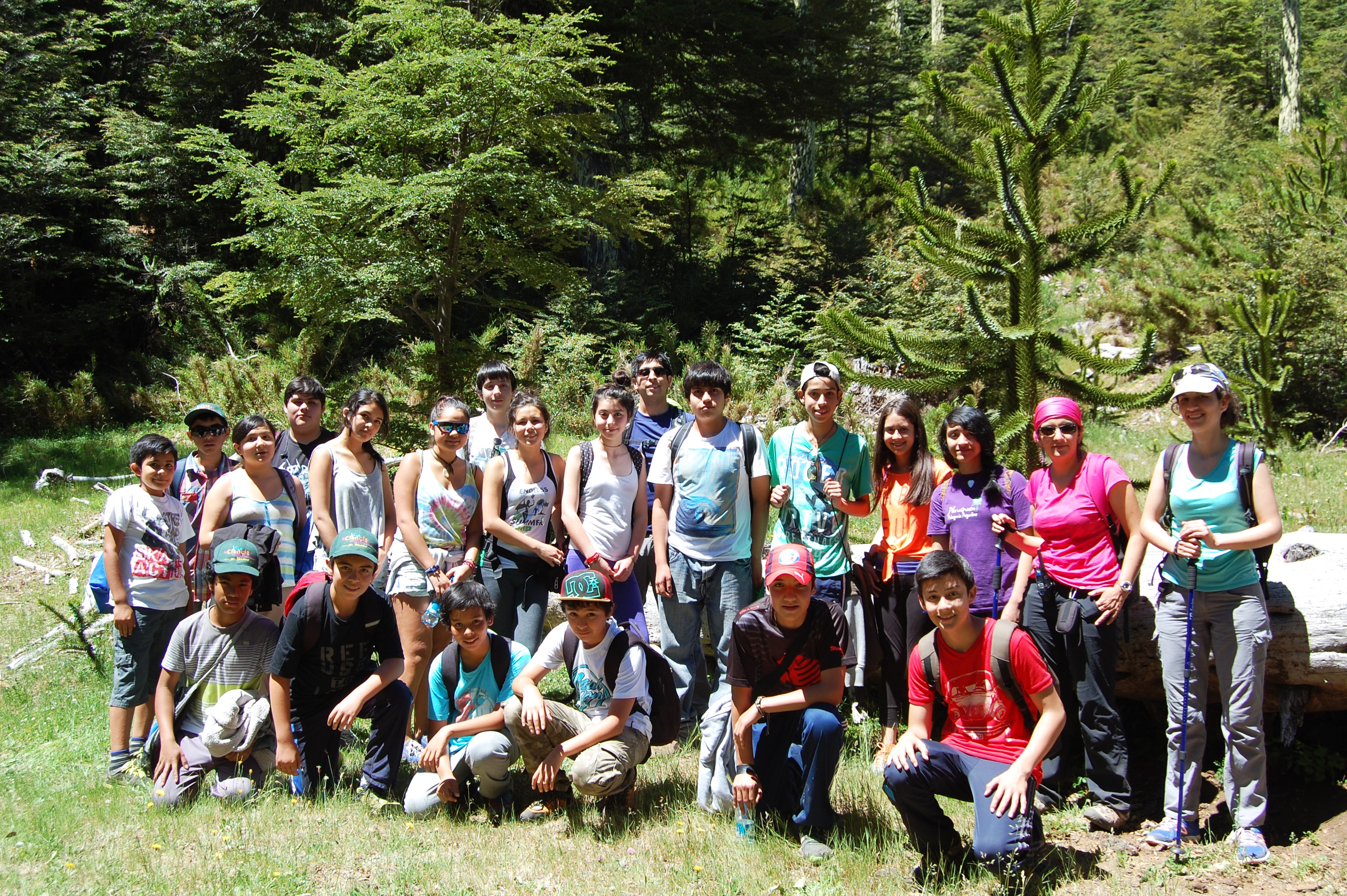 Escolares tuvieron un encuentro con la naturaleza en excursión en Reserva Malalcahuello