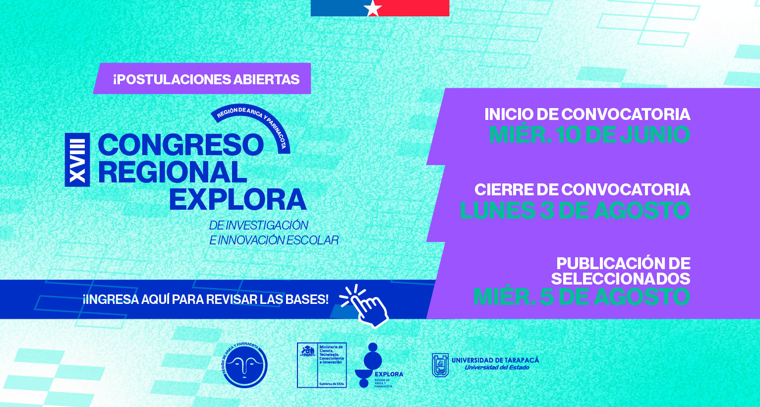 POSTULA AL XVIII CONGRESO REGIONAL EXPLORA 2026