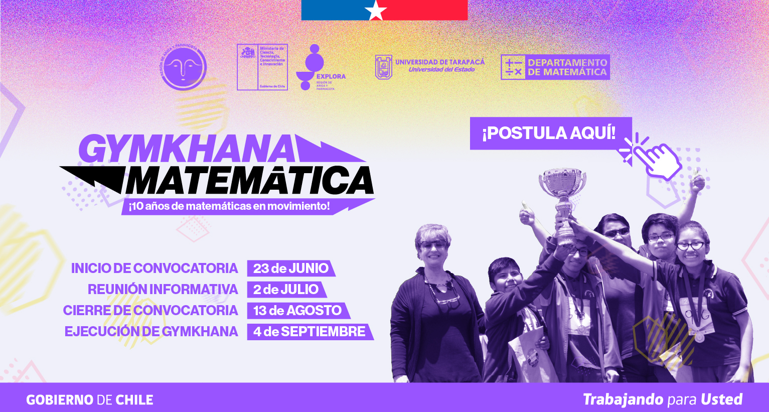 POSTULACIÓN GYMKHANA MATEMÁTICA INTER-ESCOLAR 2026