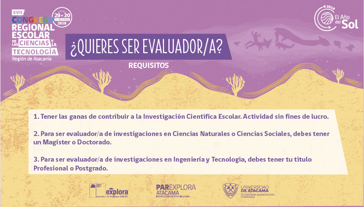 Buscamos evaluadores para el Congreso de Ciencia