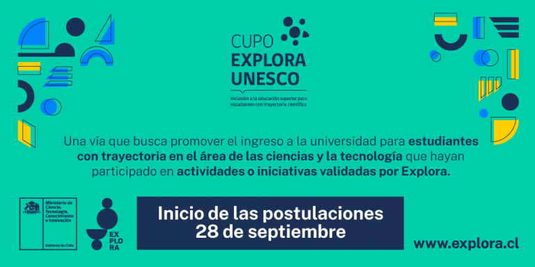 Conoce el Cupo Explora Unesco, la vía que promueve el ingreso a la universidad de estudiantes con trayectoria en ciencia escolar
