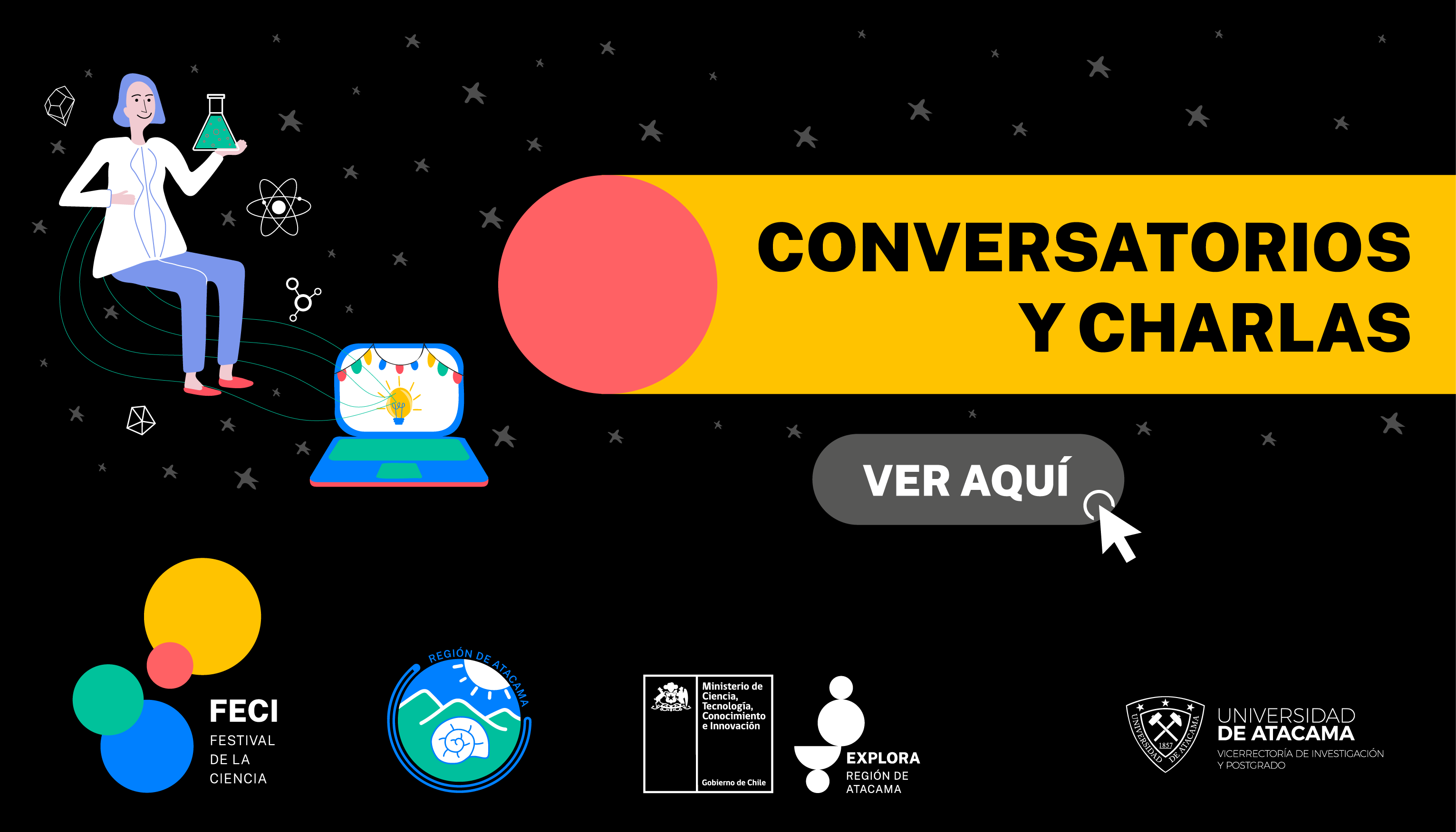 Revisa los conversatorios y charlas que tenemos preparados en FECI