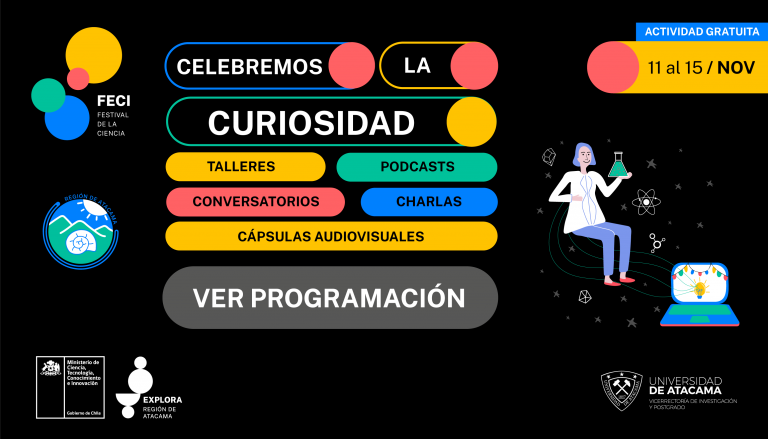 Conoce aquí la programación día por día del Festival de la Ciencia ¡Celebremos la curiosidad!