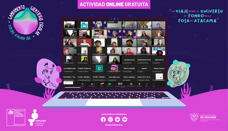 Estudiantes de Atacama aprovechan sus vacaciones de verano para aprender, compartir y divertirse en el Campamento Científico Escolar Explora 2021
