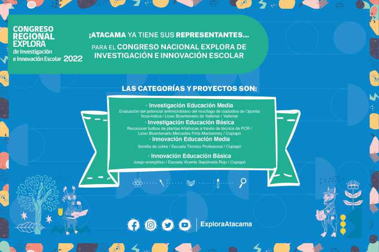 Te invitamos a conocer los representantes regionales en el Congreso Nacional Explora