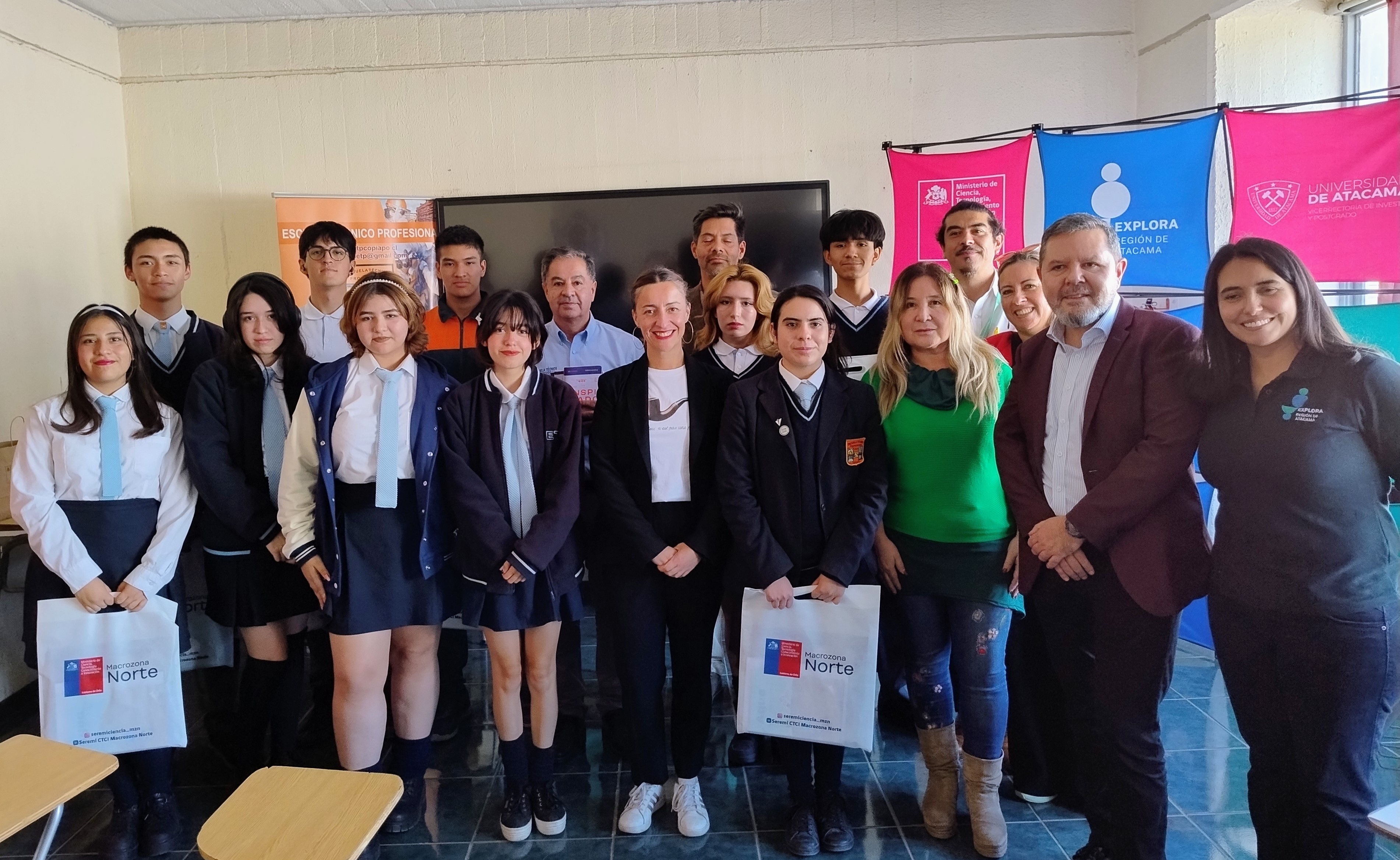 Subsecretaria CTCI conoció el trabajo que realizan Academias Escolares de Explora Atacama