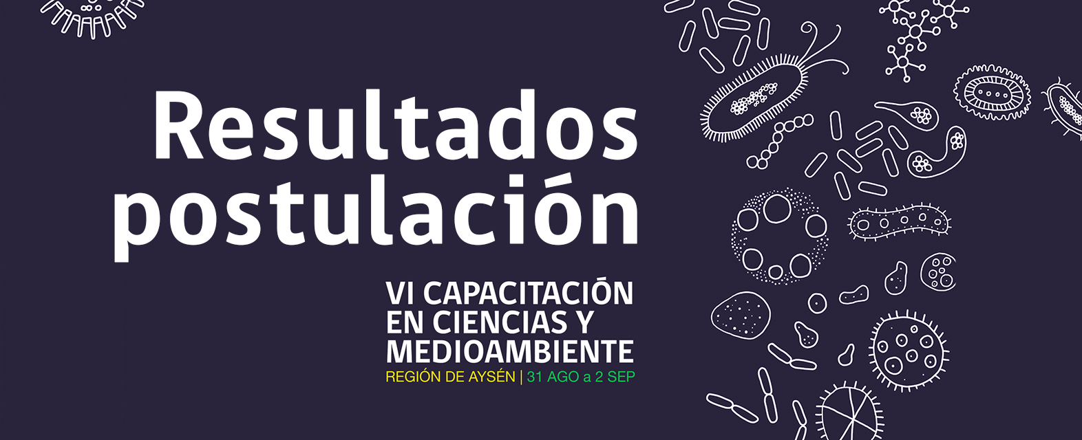 VI Capacitación en Ciencias y Medioambiente: resultados de la postulación
