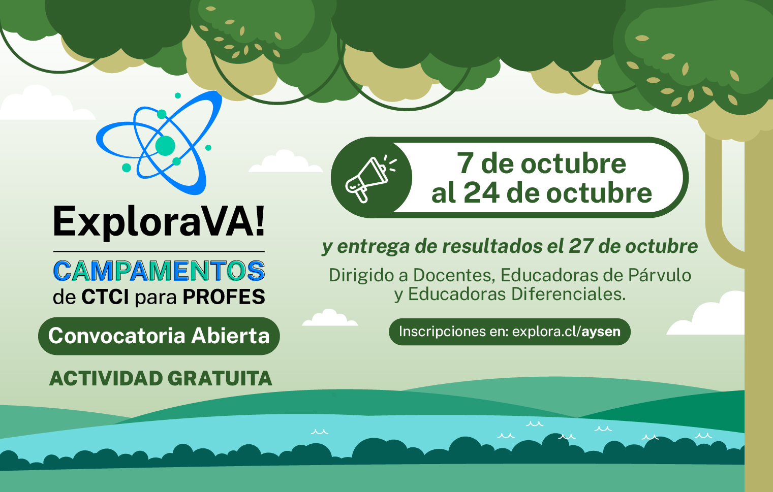 Convocatoria Campamento Explora Va! Aysén: descubre las ciencias desde el territorio
