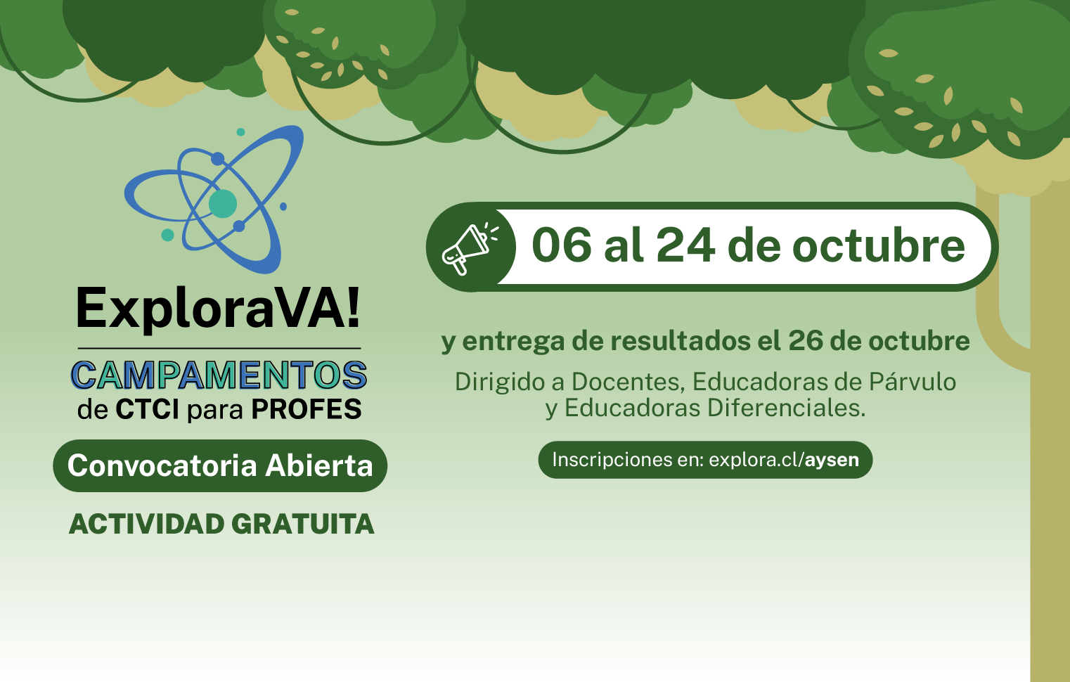 Se abre la convocatoria para Campamento Explora VA! Aysén