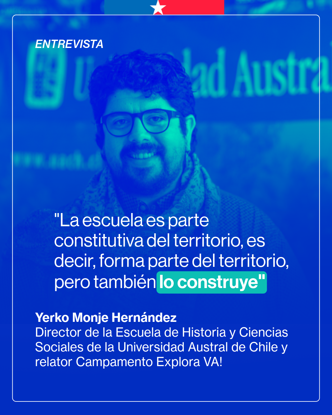 “La escuela es parte constitutiva del territorio”