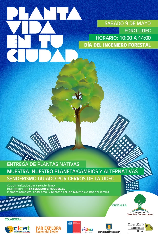 Con “Planta vida en tu ciudad” se celebrará día del Ingeniero Forestal