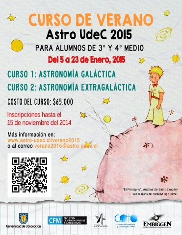 Astronomía UdeC invita a sus cursos de verano