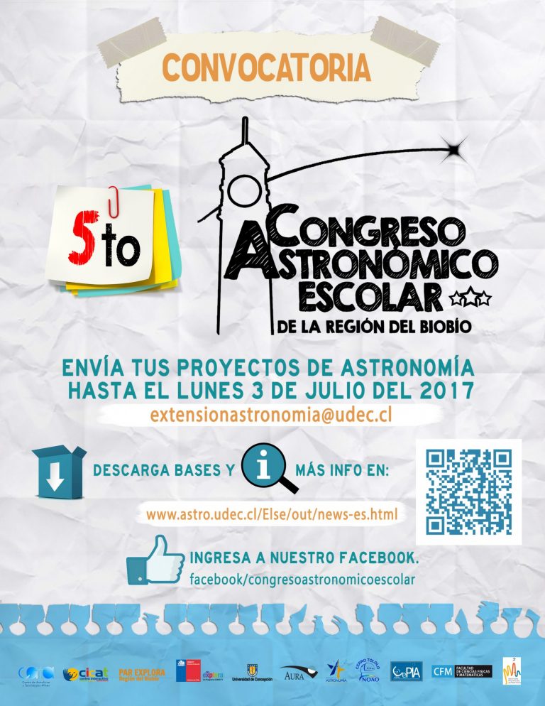 Comienza el proceso de postulación para el 5to Congreso Astronómico Escolar de la Región del Biobío