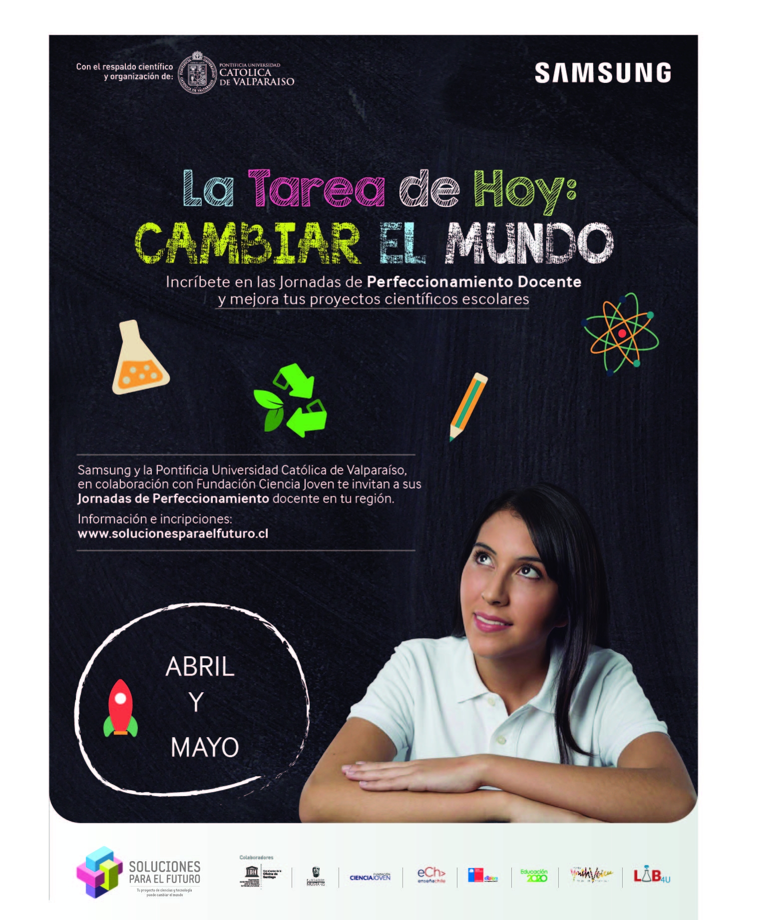 Convocatoria abierta de cursos de perfeccionamiento gratuitos para profesores de ciencias