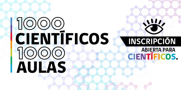 Este lunes 29 se cierra la inscripción para los científicos de 1000 Científicos 1000 Aulas