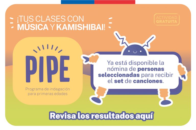 Resultados postulación set de canciones: ¡Clases más entretenidas con kamishibai y canciones de PIPE!