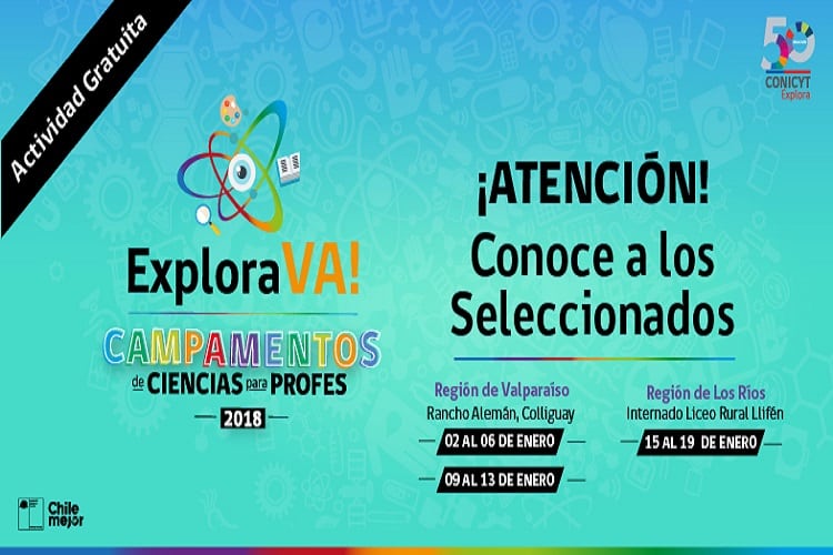 Atención docentes: Conozca a los seleccionados de los campamentos Explora VA!